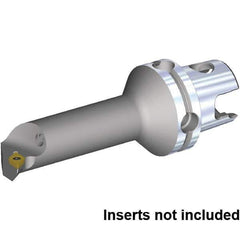 Kennametal - Right Hand Cut, 16mm Min Bore Diam, Size KM40TS Steel Modular Boring Cutting Unit Head - 42.21mm Max Bore Depth, Through Coolant, Compatible with DP.. 070204, DP.. 2151 - USA Tool & Supply