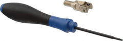 Seco - 5/8" Cut Diam, 0.157" Max Depth of Cut, 0.906" OAL, Indexable Square Shoulder End Mill - XOEX, XOMX Inserts, M8 Modular Connection, 90° Lead Angle, Through Coolant, Series Turbo 10 - USA Tool & Supply