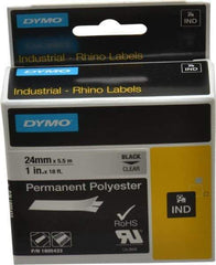 Dymo - 1" Wide x 216" Long, Clear Polyester Label Printer Cartridge - For RHINO 6000, 6500 - USA Tool & Supply