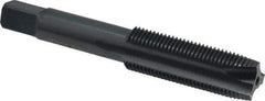 Cleveland - 5/8-18, 3 Flute, Oxide Finish, High Speed Steel Spiral Point Tap - Plug Chamfer, Right Hand Thread, 2B Class of Fit, Series 1011BO - Exact Industrial Supply