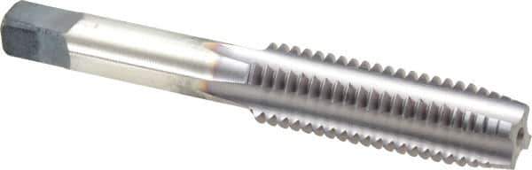 Cleveland - 1/2-13 UNC 2B 4 Flute TiCN Finish High Speed Steel Straight Flute Standard Hand Tap - Plug, Right Hand Thread, 0.94" Thread Length, H3 Limit, Oversize - Exact Industrial Supply