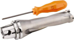 Kennametal - 87mm Max Drill Depth, 3xD, 29mm Diam, Indexable Insert Drill - 2 Inserts, 1.5748" Shank Diam, KM40 Modular Connection Shank - USA Tool & Supply