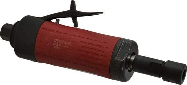 Chicago Pneumatic - 1/4" Collet, Straight Handle, Straight Air Die Grinder - 18,000 RPM, Rear Exhaust, 21.19 CFM, 0.5 hp, 6.21 bar, 1/4 NPT - USA Tool & Supply