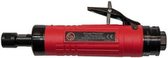 Chicago Pneumatic - 1/4" Collet, Straight Handle, Straight Air Die Grinder - 24,000 RPM, Rear Exhaust, 31.79 CFM, 0.8 hp, 6.21 bar, 3/8 BSP - USA Tool & Supply