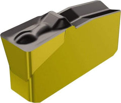 Sandvik Coromant - 4008N151.2 4T Grade 4225, 4mm Cutting Width Carbide Grooving Insert - 1.8mm Max Depth of Cut, Neutral, 0.8mm Corner Radius, TiCN/Al2O3/TiN Finish - USA Tool & Supply