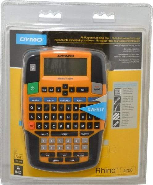 Dymo - Handheld Printer/Industrial Label Maker - 180 DPI Resolution, 8.7" Wide x 3.07" Long - USA Tool & Supply