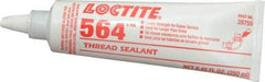 Loctite - 250 mL Tube, Off-White, Low Strength Paste Threadlocker - Series 564, 72 Hour Full Cure Time, Hand Tool, Heat Removal - USA Tool & Supply