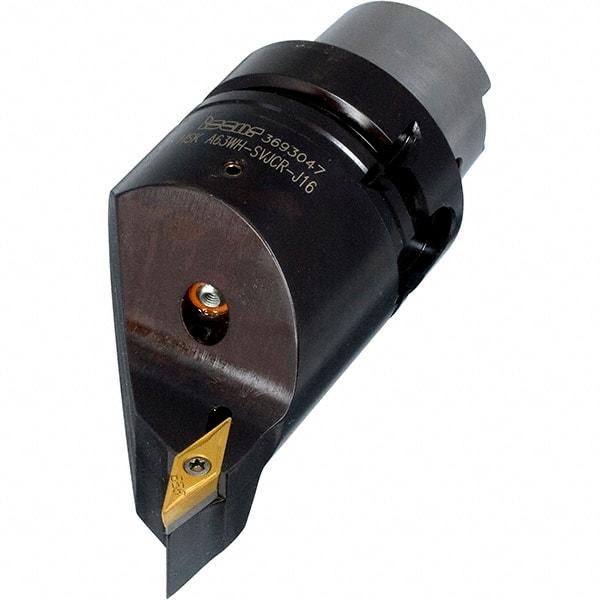 Iscar - Right Hand Cut, Size HSK A63, VN.. Insert Compatiblity, Internal or External Modular Turning & Profiling Cutting Unit Head - 110mm Head Length, Through Coolant, Series Isoturn - USA Tool & Supply