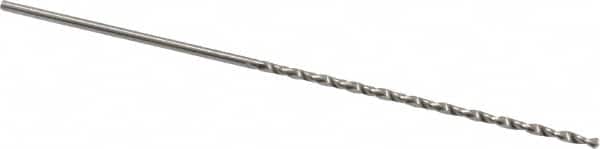 Accupro - #60 130° Parabolic Flute Vanadium High Speed Steel Taper Length Drill Bit - USA Tool & Supply