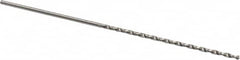 Accupro - #60 130° Parabolic Flute Vanadium High Speed Steel Taper Length Drill Bit - USA Tool & Supply