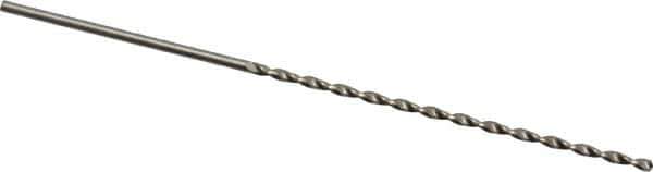 Accupro - #58, 130° Point, Parabolic Flute, Vanadium High Speed Steel Taper Length Drill Bit - Bright Finish, 1-15/32" Flute Length, 2-3/8" OAL - USA Tool & Supply