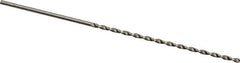 Accupro - #58, 130° Point, Parabolic Flute, Vanadium High Speed Steel Taper Length Drill Bit - Bright Finish, 1-15/32" Flute Length, 2-3/8" OAL - USA Tool & Supply