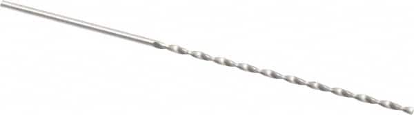 Accupro - #57 130° Parabolic Flute Vanadium High Speed Steel Taper Length Drill Bit - USA Tool & Supply