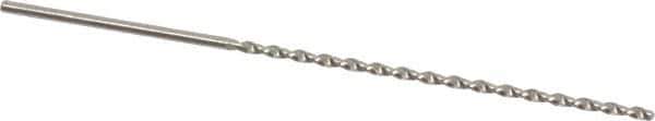 Accupro - #54, 130° Point, Parabolic Flute, Vanadium High Speed Steel Taper Length Drill Bit - Bright Finish, 1-25/32" Flute Length, 2-3/4" OAL - USA Tool & Supply