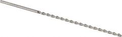 Accupro - #52, 130° Point, Parabolic Flute, Vanadium High Speed Steel Taper Length Drill Bit - Bright Finish, 1-31/32" Flute Length, 3" OAL - USA Tool & Supply