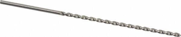 Accupro - #50, 130° Point, Parabolic Flute, Vanadium High Speed Steel Taper Length Drill Bit - Bright Finish, 2-3/32" Flute Length, 3-5/32" OAL - USA Tool & Supply
