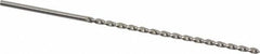 Accupro - #50, 130° Point, Parabolic Flute, Vanadium High Speed Steel Taper Length Drill Bit - Bright Finish, 2-3/32" Flute Length, 3-5/32" OAL - USA Tool & Supply