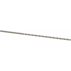 Accupro - #49 130° Parabolic Flute Vanadium High Speed Steel Taper Length Drill Bit - USA Tool & Supply