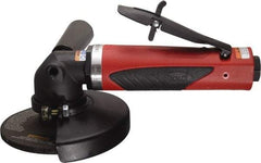 Sioux Tools - 4" Wheel Diam, 12,000 RPM, Pneumatic Angle & Disc Grinder - 3/8-24 Spindle, 35 CFM, Rear Exhaust - USA Tool & Supply