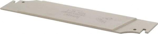Iscar - 1.2598" Blade Height, 0.0984" Blade Width, 5.9055" OAL, Neutral Cut, Single End Indexable Cut-Off Blade - TGFH Blade, Sumo-Grip, Tang-Grip Series - USA Tool & Supply