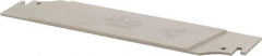 Iscar - 1.2598" Blade Height, 0.0984" Blade Width, 5.9055" OAL, Neutral Cut, Single End Indexable Cut-Off Blade - TGFH Blade, Sumo-Grip, Tang-Grip Series - USA Tool & Supply