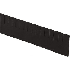 LEWISBins+ - 20-1/4" High, Black Bin Divider - Use with DC3120, Long Side Measures 11.3" Tall - USA Tool & Supply