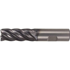 Kennametal - 3/4", 5 Flute, Single End, Solid Carbide, 0.06" Corner Radius End Mill - 4" OAL, 38° Helix, Right Hand Flute, 1-5/8" LOC, Right Hand Cut - USA Tool & Supply