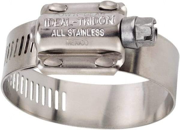 IDEAL TRIDON - SAE Size 862, 7-3/4 to 8-5/8" Diam, Stainless Steel High Torque Worm Drive Clamp - 5/8" Wide, Material Grade 304, Series 60 - USA Tool & Supply