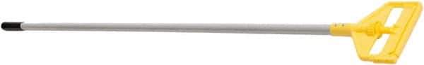 Rubbermaid - 60" Standard Aluminum Hinged Bar Mop Handle - 5" Wet Mop Head Band, Plastic Connector, Use with Wet Mops - USA Tool & Supply