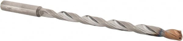 Walter-Titex - Letter E (1/4) 140° Spiral Flute Solid Carbide Taper Length Drill Bit - USA Tool & Supply