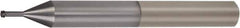 Vargus - #8-32 UN, 0.126" Cutting Diam, 4 Flute, Solid Carbide Helical Flute Thread Mill - Internal Thread, 0.543" LOC, 3" OAL, 1/4" Shank Diam - USA Tool & Supply