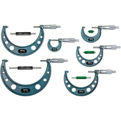 Mitutoyo - Mechanical Outside Micrometer Sets Minimum Measurement (Decimal Inch): 0.0000 Maximum Measurement (Decimal Inch): 6.0000 - USA Tool & Supply