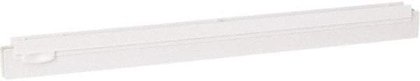 Vikan - 20" Rubber Blade Squeegee Refill - Double Edge, White, Plastic Holder - USA Tool & Supply