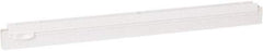 Vikan - 20" Rubber Blade Squeegee Refill - Double Edge, White, Plastic Holder - USA Tool & Supply