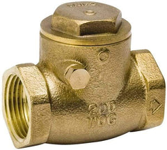 Value Collection - 3/8" Brass Check Valve - Check Swing, IPS, 200 WOG - USA Tool & Supply