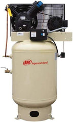 Ingersoll-Rand - 10 hp, 120 Gal Stationary Electric Vertical Air Compressor - Three Phase, 175 Max psi, 35 CFM, 460 Volt - USA Tool & Supply