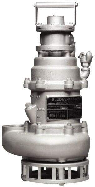 SandPIPER - 1/2" NPT, Submersible, Air Operated Diaphragm Pump - Aluminum Housing - USA Tool & Supply