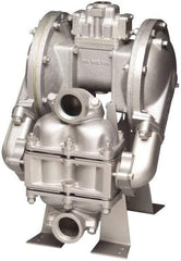 SandPIPER - Air Operated Diaphragm Pump - Santoprene Diaphragm, Aluminum Housing - USA Tool & Supply