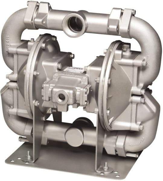 SandPIPER - Air Operated Diaphragm Pump - EPDM Diaphragm, Aluminum Housing - USA Tool & Supply