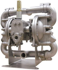 SandPIPER - Air Operated Diaphragm Pump - Buna Diaphragm, Aluminum Housing - USA Tool & Supply