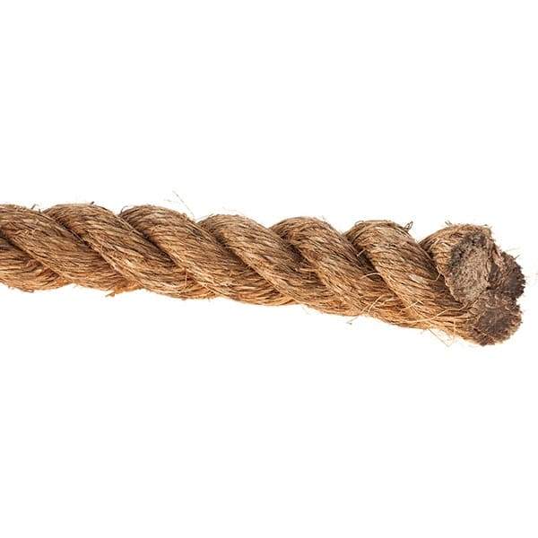 Value Collection - 600' Max Length Manila Rope - 2" Diam, 3,487 Lb Capacity - USA Tool & Supply