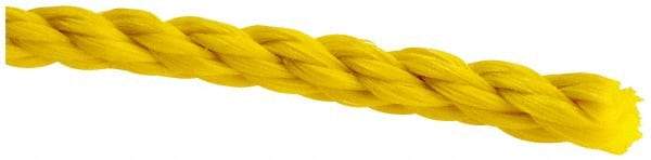 Value Collection - 2,400' Max Length Polypropylene Twisted Rope - 3/8" Diam, 304 Lb Capacity - USA Tool & Supply