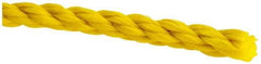 Value Collection - 1,200' Max Length Polypropylene Twisted Rope - 1/4" Diam, 141 Lb Capacity - USA Tool & Supply