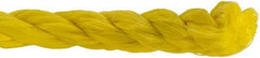 Value Collection - 1,200' Max Length Polypropylene Twisted Rope - 1/2" Diam, 472 Lb Capacity - USA Tool & Supply