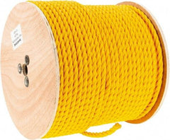 Value Collection - 600' Max Length Polypropylene Twisted Rope - 1/2" Diam, 472 Lb Capacity - USA Tool & Supply