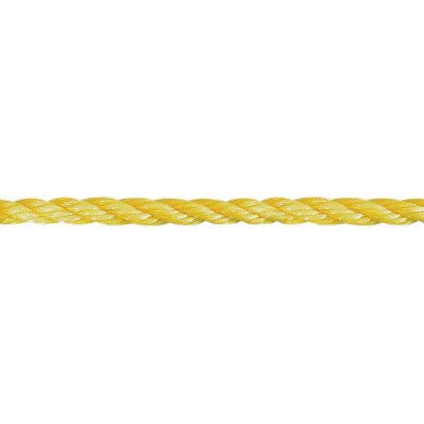 Value Collection - 200' Max Length Polypropylene Twisted Rope - 5/8" Diam, 697 Lb Capacity - USA Tool & Supply