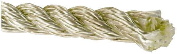 Value Collection - 600' Max Length Nylon Twisted Rope - 1" Diam, 2,779 Lb Capacity - USA Tool & Supply