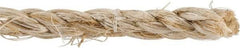 Value Collection - 2,400' Max Length Sisal Twisted Rope - 1/4" Diam, 48 Lb Capacity - USA Tool & Supply