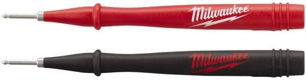 Milwaukee Tool - Red/Black Electrical Test Equipment Probe - Use with 2205-20, 2206-20, 2207-20, 2216-20, 2217-20, 2235-20, 2236-20, 2237-20, 2238-21 & 2239-21 Milwaukee Meters - USA Tool & Supply