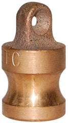 EVER-TITE Coupling Products - 1-1/2" Brass Cam & Groove Suction & Discharge Hose Dust Plug For Use with Couplers - Part DP, 350 Max psi - USA Tool & Supply